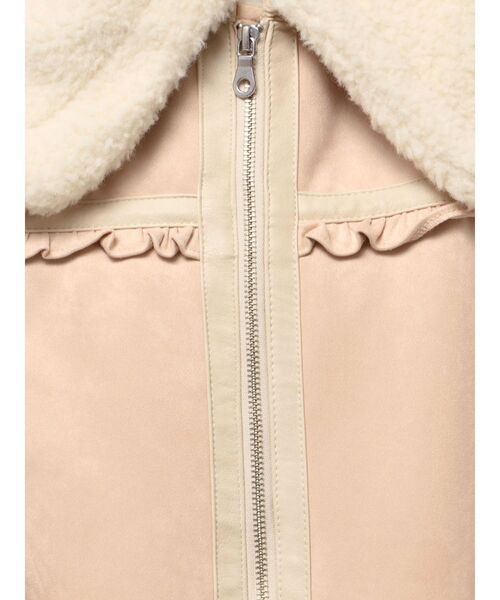 セール】クリームボアムートンブルゾン（ムートンコート）｜merry