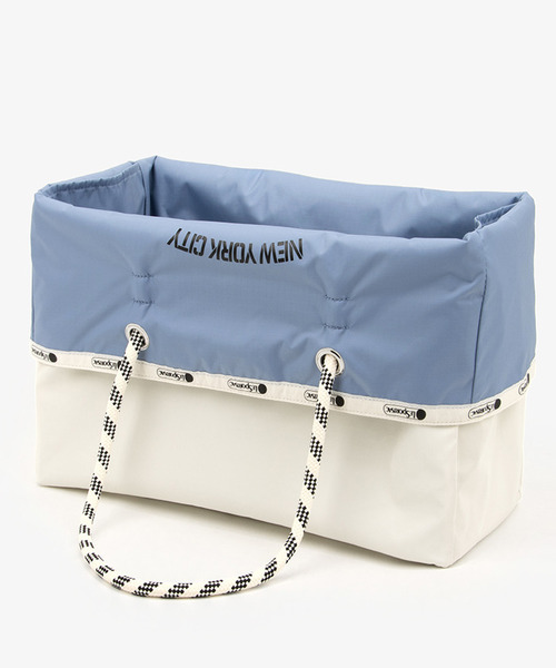 LeSportsac(レスポートサック)の「LARGE 2 WAY TOTE 2ウェイスレートブルー/パールシャイン(トートバッグ・レディース・ブルー・FREE)」の10枚目の写真