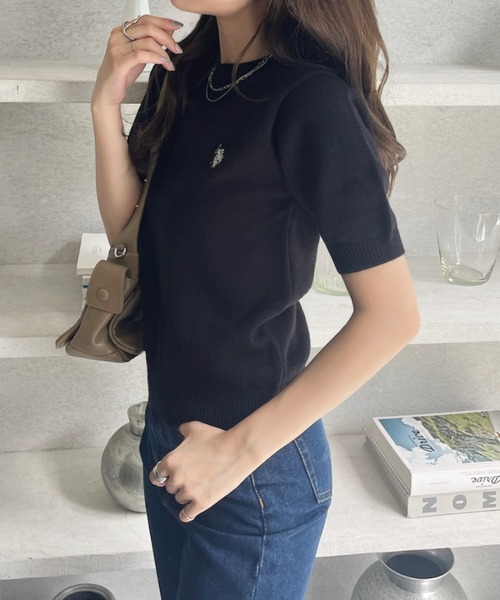 最終値下げ✏️Polo 半袖ニット✨新品未使用✨ セール】【U.S. POLO ASSN】半袖 サマーニット（ニット/セーター