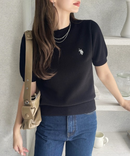 最終値下げ✏️Polo 半袖ニット✨新品未使用✨ U.S. POLO ASSN. ニット セーター × PUBLUX/ユーエスポロアッ