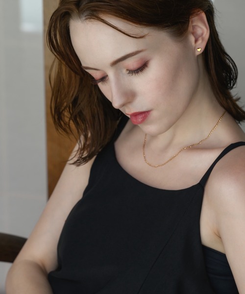 muku(ムク)の「PIERCE/MAT MINI HEART(ピアス(両耳用)・レディース・シルバー/ゴールド・FREE)」の10枚目の写真