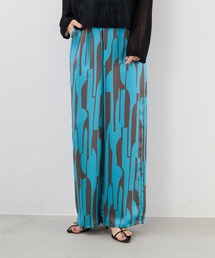 MICA&DEAL | サテンプリントイージーパンツ(その他パンツ)