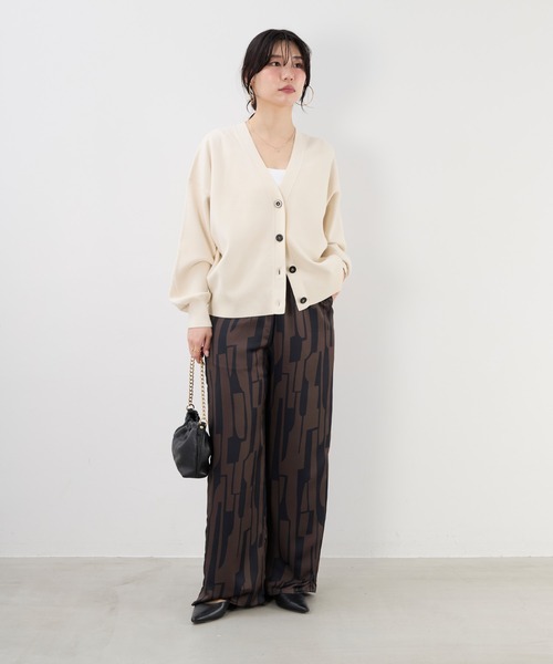 MICA&DEAL(マイカ&ディール)の「サテンプリントイージーパンツ(その他パンツ・レディース・アイボリー/ブラウン/ブルー・FREE)」の17枚目の写真