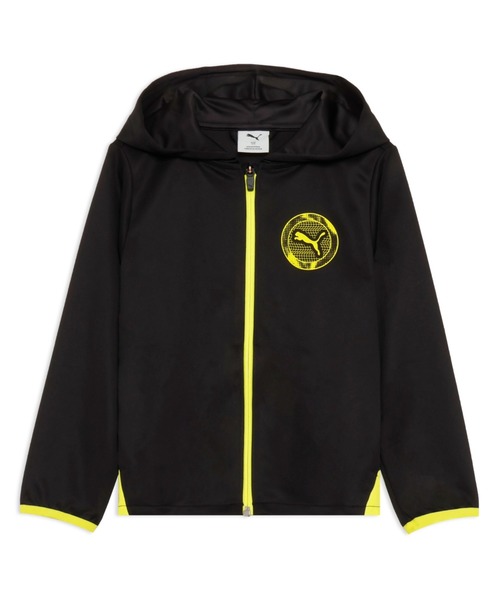 PUMA(プーマ)の「PUMA プーマ ボーイズ アクティブ スポーツ ポリ フルジップ フーディ 120-160cm(パーカー・キッズ・ネイビー/ブラック・160/150/120/140/130)」の1枚目の写真