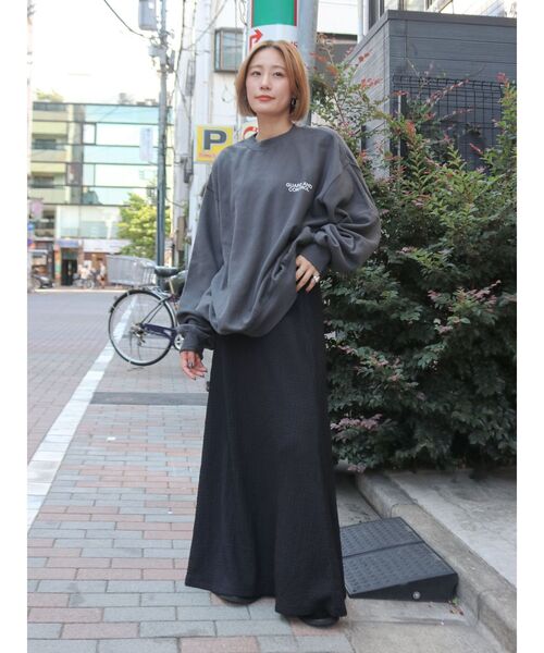 Ungrid（アングリッド）の「カットジャカードフィトフレアスカート（スカート・レディース・ブラック/オフホワイト・FREE）」の6枚目の写真