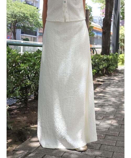 Ungrid（アングリッド）の「カットジャカードフィトフレアスカート（スカート・レディース・ブラック/オフホワイト・FREE）」の9枚目の写真