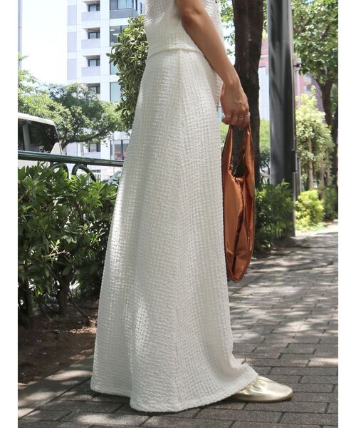 Ungrid（アングリッド）の「カットジャカードフィトフレアスカート（スカート・レディース・ブラック/オフホワイト・FREE）」の10枚目の写真