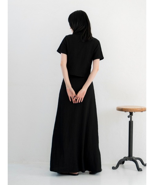 Ungrid（アングリッド）の「カットジャカードフィトフレアスカート（スカート・レディース・ブラック/オフホワイト・FREE）」の20枚目の写真