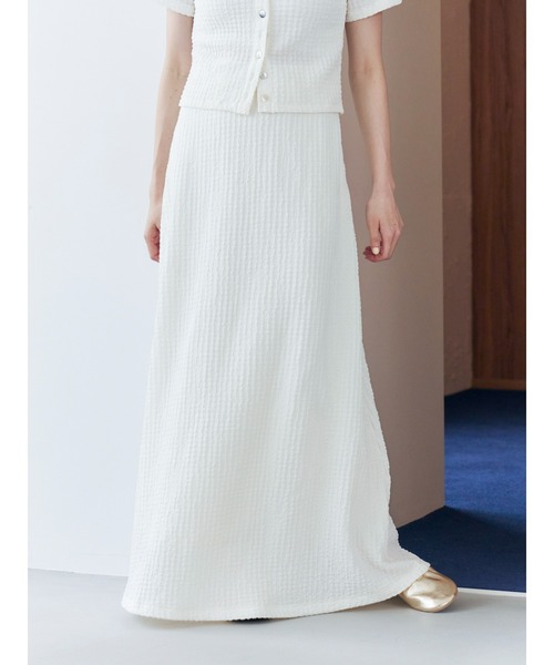 Ungrid（アングリッド）の「カットジャカードフィトフレアスカート（スカート・レディース・ブラック/オフホワイト・FREE）」の21枚目の写真