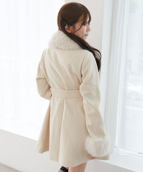 セール】マルチwayフェイクファーカラーフレアコート（その他アウター