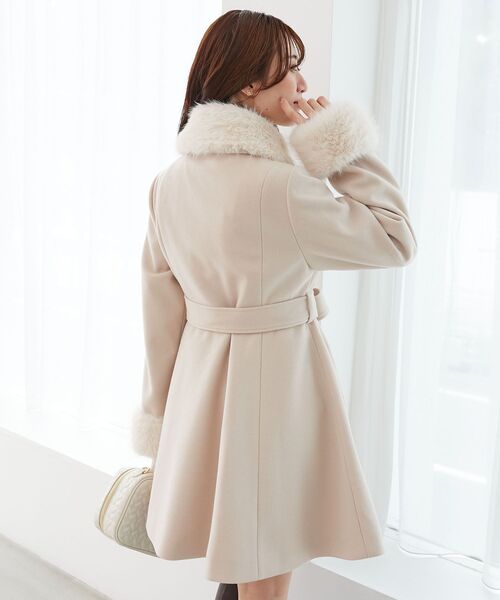 マルチwayフェイクファーカラーフレアコート（その他アウター