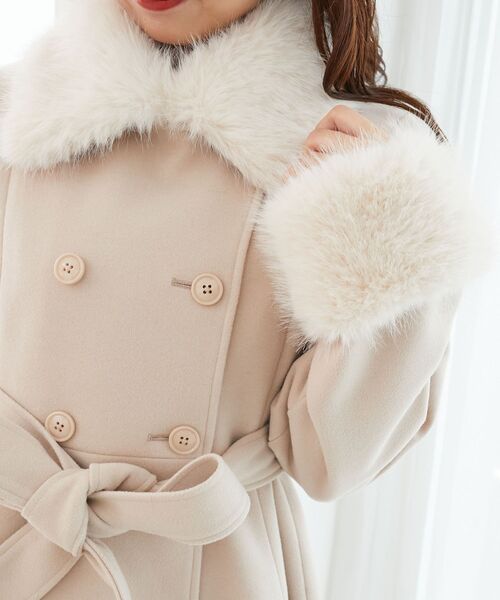 セール】マルチwayフェイクファーカラーフレアコート（その他アウター