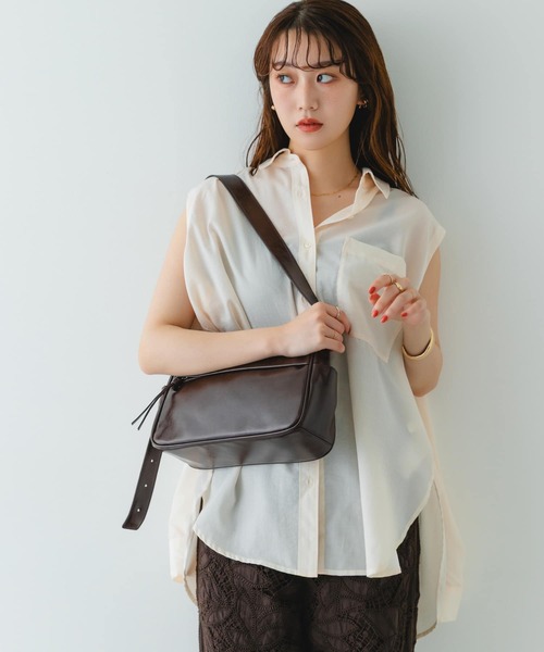 WEB限定』ポケットワンショルダーミドルバッグ（ショルダーバッグ