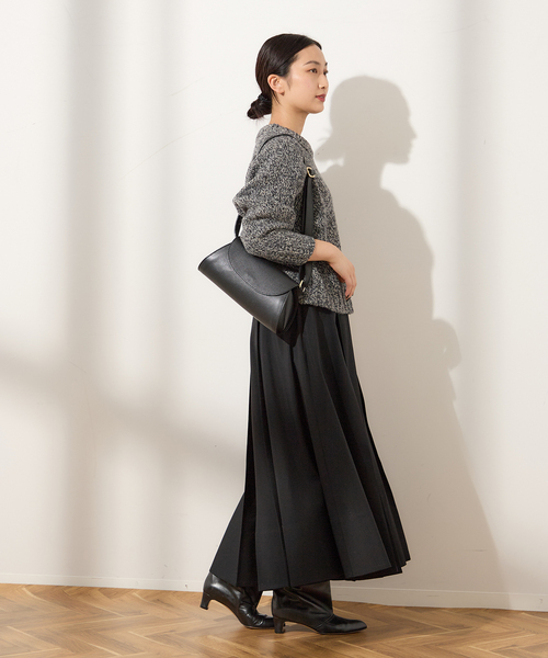 journal standard L'essage(ジャーナルスタンダードレサージュ)の「《追加》WOOLプリーツスカート(スカート・レディース・グレー/ブラック・36/38)」の4枚目の写真