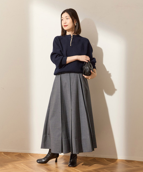 journal standard L'essage(ジャーナルスタンダードレサージュ)の「《追加》WOOLプリーツスカート(スカート・レディース・グレー/ブラック・36/38)」の10枚目の写真