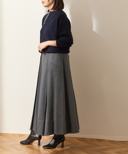 journal standard L'essage(ジャーナルスタンダードレサージュ)の「《追加》WOOLプリーツスカート(スカート・レディース・グレー/ブラック・36/38)」の12枚目の写真