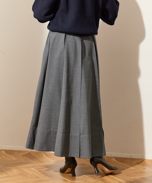 journal standard L'essage(ジャーナルスタンダードレサージュ)の「《追加》WOOLプリーツスカート(スカート・レディース・グレー/ブラック・36/38)」の14枚目の写真