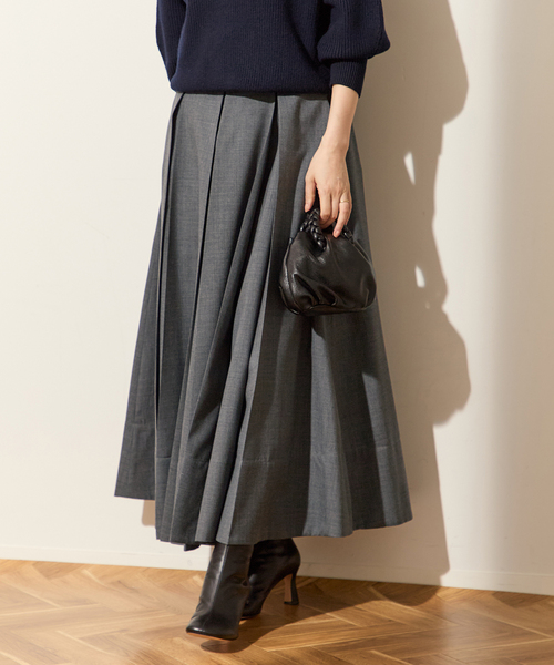 journal standard L'essage(ジャーナルスタンダードレサージュ)の「《追加》WOOLプリーツスカート(スカート・レディース・グレー/ブラック・36/38)」の15枚目の写真