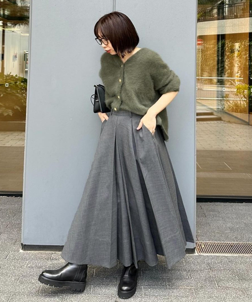 journal standard L'essage(ジャーナルスタンダードレサージュ)の「《追加》WOOLプリーツスカート(スカート・レディース・グレー/ブラック・36/38)」の16枚目の写真