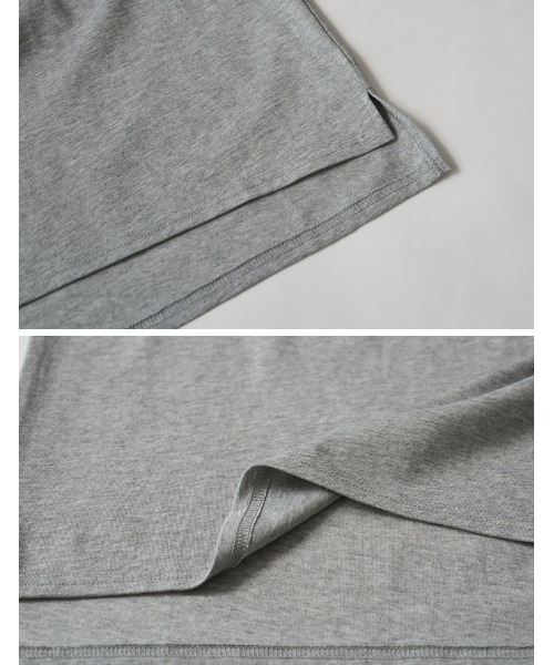Re:EDIT（リエディ）の「[UVカット][汗じみ防止][両面撥水加工]コットン天竺半袖Tシャツ（Tシャツ/カットソー・レディース・ブラック/ネイビー/グレー・MEDIUM/LARGE）」の16枚目の写真