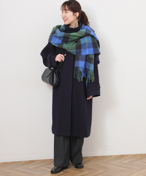 JOURNAL STANDARD relume（ジャーナルスタンダード　レリューム）の「RELUME ウールカシミヤストール（ストール/ショール・レディース・ブルー/チャコールグレー/ベージュ/ブラウン・FREE）」の13枚目の写真