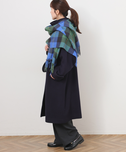 JOURNAL STANDARD relume（ジャーナルスタンダード　レリューム）の「RELUME ウールカシミヤストール（ストール/ショール・レディース・ブルー/チャコールグレー/ベージュ/ブラウン・FREE）」の14枚目の写真