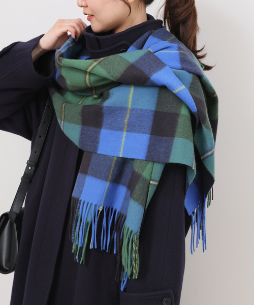 JOURNAL STANDARD relume（ジャーナルスタンダード　レリューム）の「RELUME ウールカシミヤストール（ストール/ショール・レディース・ブルー/チャコールグレー/ベージュ/ブラウン・FREE）」の17枚目の写真