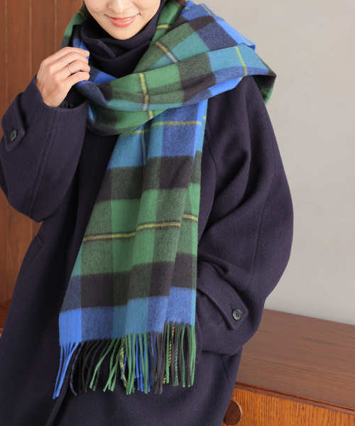 JOURNAL STANDARD relume（ジャーナルスタンダード　レリューム）の「RELUME ウールカシミヤストール（ストール/ショール・レディース・ブルー/チャコールグレー/ベージュ/ブラウン・FREE）」の20枚目の写真