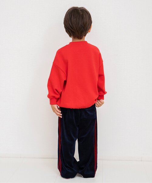 BREEZE（ブリーズ）の「【ジュニア対応】ゆったりドローコードトレーナー(セットアップ可)（スウェット・キッズ・レッド/グレー/チャコール/ベージュ・120/130/140/150/160/90/100/110）」の16枚目の写真