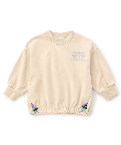 BREEZE（ブリーズ）の「【ジュニア対応】ゆったりドローコードトレーナー(セットアップ可)（スウェット・キッズ・レッド/グレー/チャコール/ベージュ・120/130/140/150/160/90/100/110）」の14枚目の写真