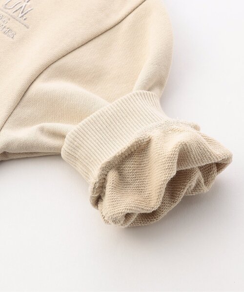 BREEZE（ブリーズ）の「【ジュニア対応】ゆったりドローコードトレーナー(セットアップ可)（スウェット・キッズ・レッド/グレー/チャコール/ベージュ・120/130/140/150/160/90/100/110）」の5枚目の写真