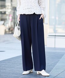 【RONEL】カットジョーゼットワイドパンツ