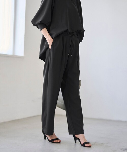 RONEL（ロネル）の「【RONEL】カットジョーゼットワイドパンツ（その他パンツ・レディース・ブラック/モカ/ライトグレー・S/M/L）」の5枚目の写真