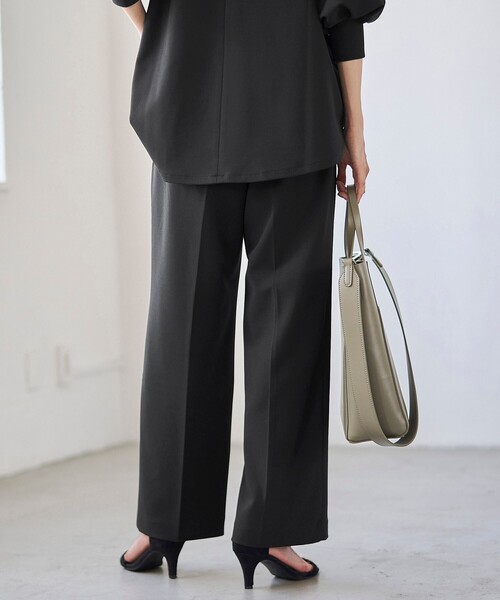 RONEL（ロネル）の「【RONEL】カットジョーゼットワイドパンツ（その他パンツ・レディース・ブラック/モカ/ライトグレー・S/M/L）」の6枚目の写真