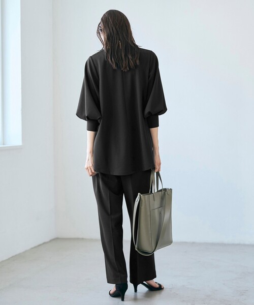 RONEL（ロネル）の「【RONEL】カットジョーゼットワイドパンツ（その他パンツ・レディース・ブラック/モカ/ライトグレー・S/M/L）」の11枚目の写真