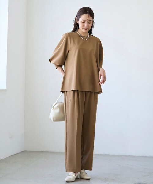 RONEL（ロネル）の「【RONEL】カットジョーゼットワイドパンツ（その他パンツ・レディース・ブラック/モカ/ライトグレー・S/M/L）」の21枚目の写真