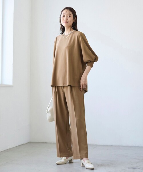 RONEL（ロネル）の「【RONEL】カットジョーゼットワイドパンツ（その他パンツ・レディース・ブラック/モカ/ライトグレー・S/M/L）」の22枚目の写真