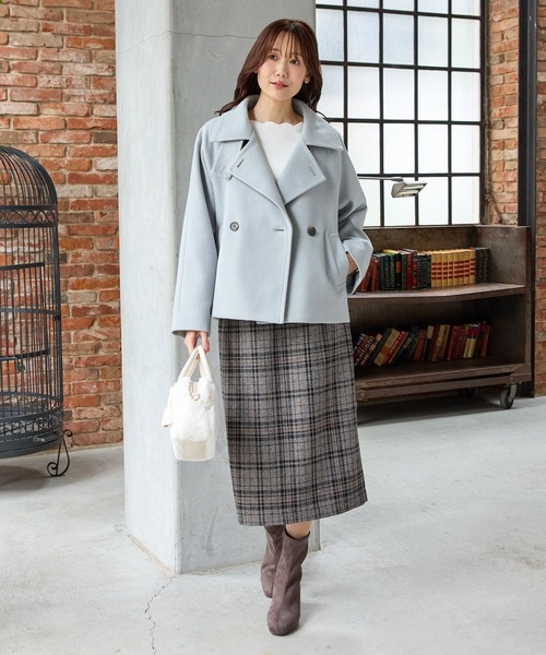 Honeys(ハニーズ)の「スカラップニット(ニット/セーター・レディース・ベージュ/ミント/アイボリー/ピンク系その他/ブラック・L/LL/M/S)」の6枚目の写真