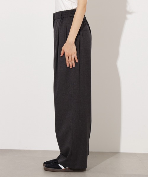 N.（N. Natural Beauty Basic）（エヌエヌナチュラルビューティーベーシック）の「【PS/低身長サイズ】リラックスタックワイドパンツ（その他パンツ・レディース・チャコールグレー/ベージュ/ブラウン・MEDIUM/SMALL/P/S）」の10枚目の写真