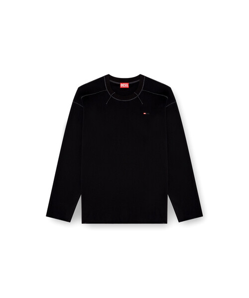 DIESEL(ディーゼル)の「メンズ 長袖Tシャツ T-CRAHOR-BOXT-LS-T1(Tシャツ/カットソー・メンズ・オフホワイト/グレー/ブラック・MEDIUM/LARGE/X-LARGE/X-SMALL/SMALL/XX-LARGE/XXX-LARGE)」の10枚目の写真