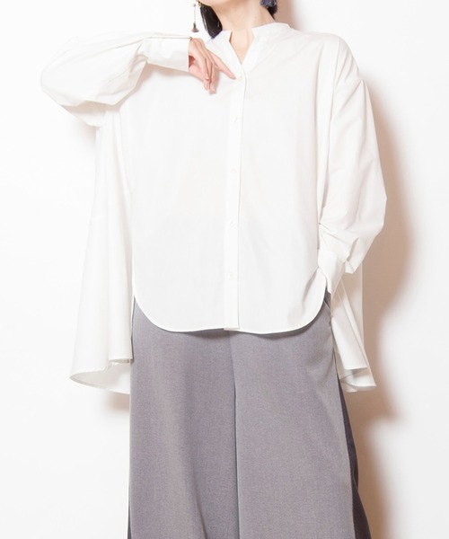 セール】バックフレアーブラウス（シャツ/ブラウス）｜OSMOSIS