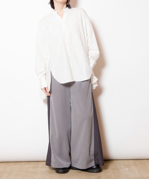 OSMOSIS（オズモーシス）の「バックフレアーブラウス（シャツ/ブラウス・レディース・ブラック/ホワイト/ブラウン・ONE SIZE）」の20枚目の写真