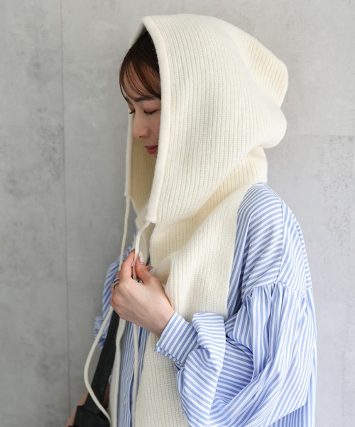 yuki fujisawa balaclava knit cap バラクラバ 白 YUKI FUJISAWA