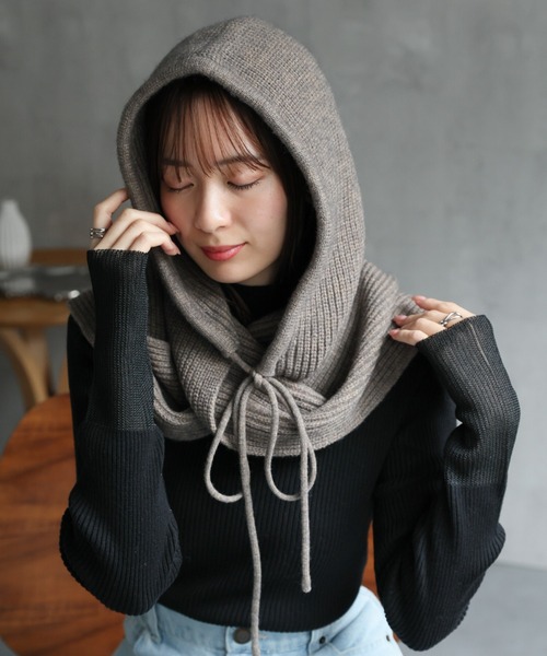 NON MERCI バラクラバ ニットキャップ black means NON MERCI バラクラバ ニットキャップ black means バラクラバ