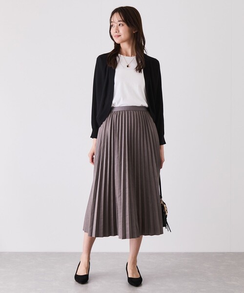 Jayro(ジャイロ)の「ドルマンボレロカーディガン(カーディガン/ボレロ・レディース・ネイビー/ホワイト系その他2/ブラック/グレー系その他・M)」の11枚目の写真