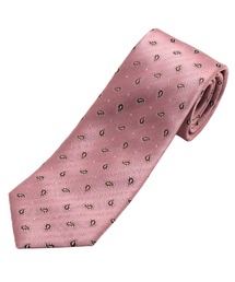 メンズのネクタイ（ピンク/桃色系・ペイズリー柄）ファッション通販