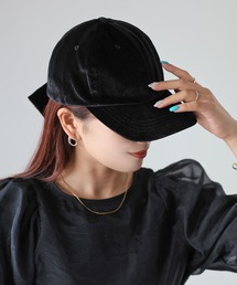 バックリボンベロアキャップ