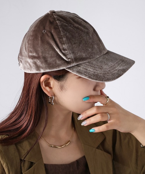 Riberry（リベリー）の「バックリボンベロアキャップ（キャップ・レディース・ベージュ/ブラック・FREE）」の11枚目の写真