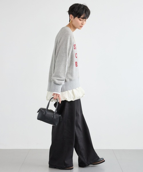 BARNYARDSTORM（バンヤードストーム）の「BARNYARDSTORM / ガーゼベア裏毛ロゴプルオーバー/マシンウォッシャブル【WEB限定カラー】（スウェット・レディース・ネイビー/グレー/レッド・FREE）」の9枚目の写真