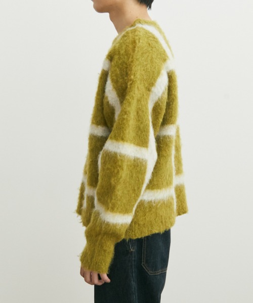 Auntie Rosa（アンティローザ）の「【karin’s direction item】ブークレチェックニット（ニット/セーター・レディース・グリーン/ブラウン・FREE）」の7枚目の写真